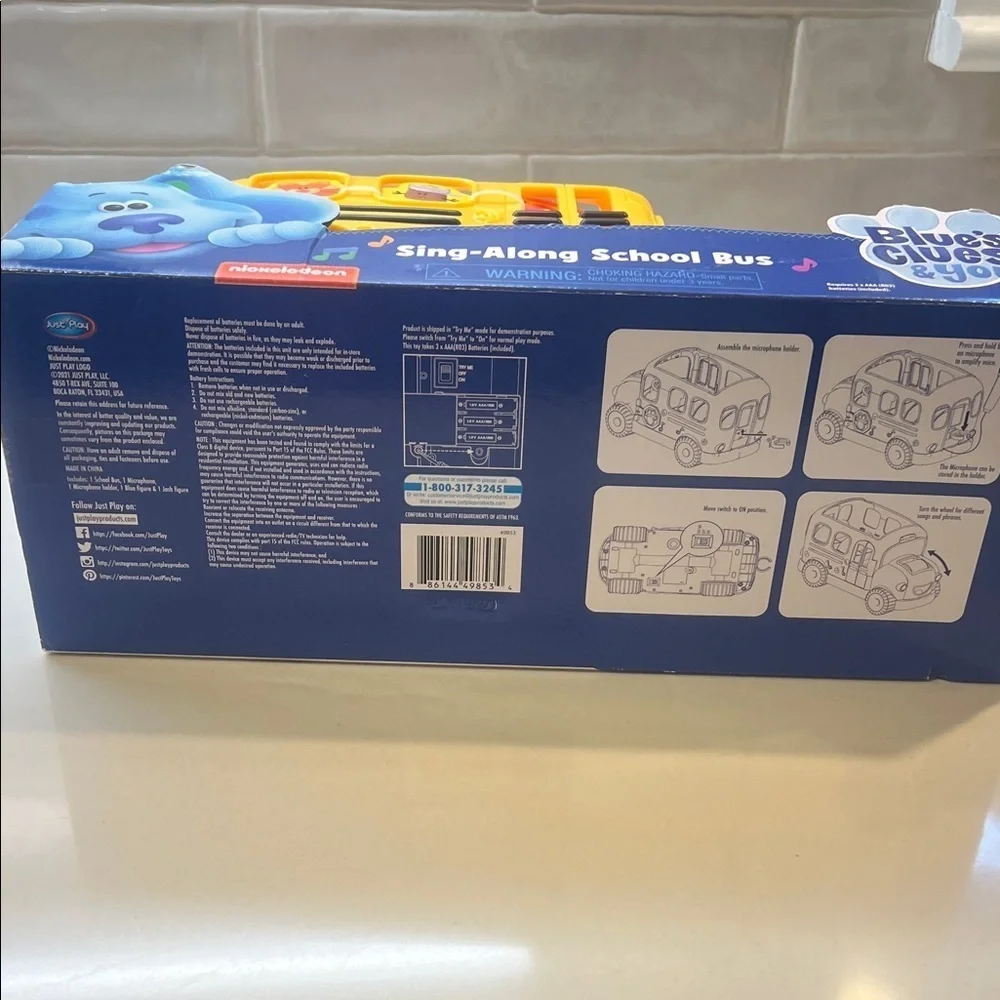 Nickelodeon Blue's Clues Yellow School Bus Toy